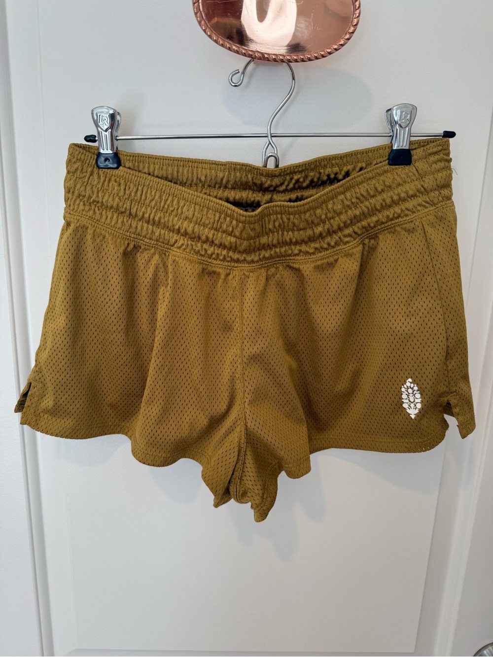 FP Movement by Free People Olive Green Athletic Mesh Shorts
